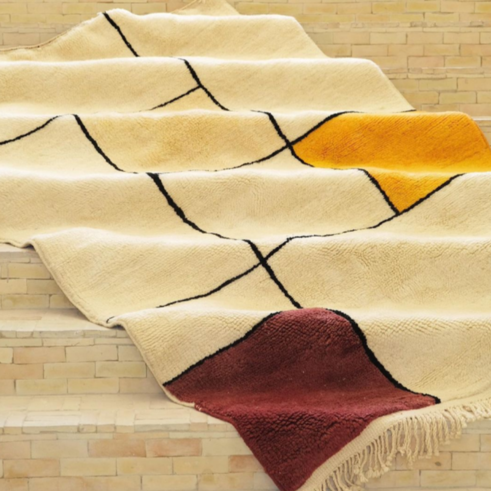 Tapis Béni Ouarain Mondrian