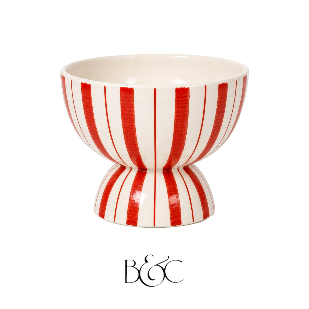 Coupe rayée Blossom Grand, Tomate – BEŶT