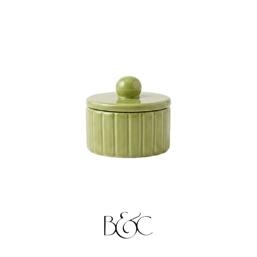 Petite boîte gravée Blossom, Olive – BEŶT