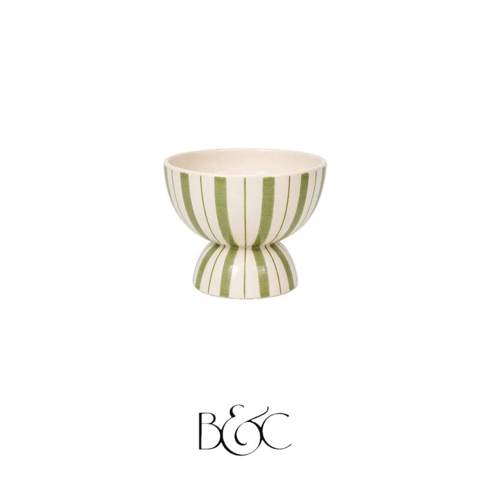 Coupe rayée Blossom Petit, Olive – BEŶT