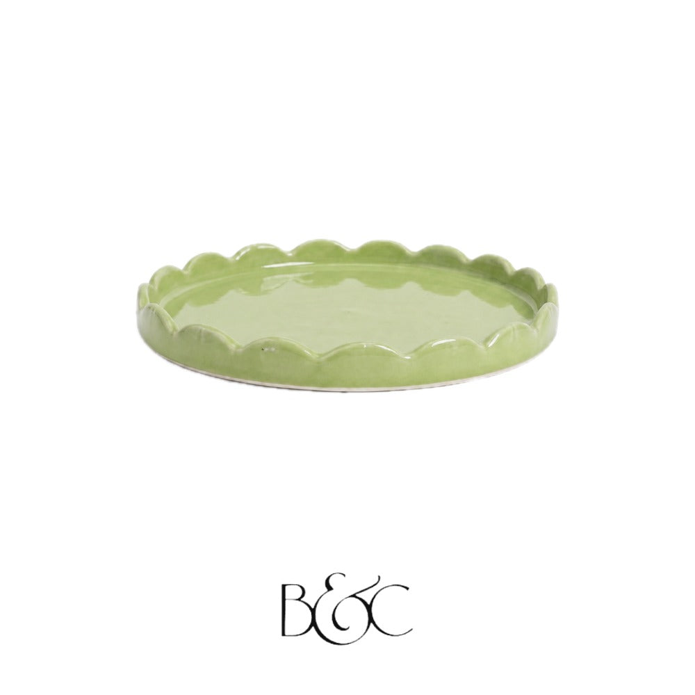 Plateau fleur Blossom, Olive – BEŶT