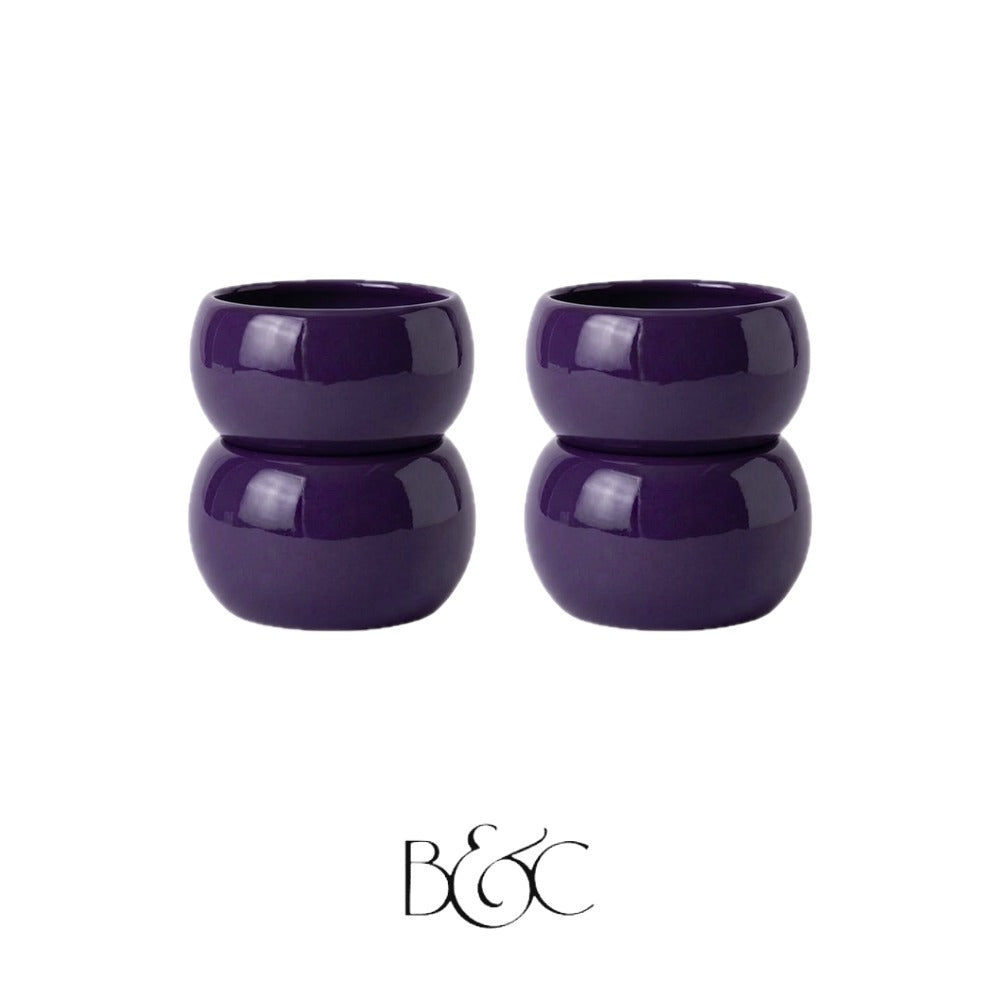 Duo de tasses à café Sfênj, Figue – BEŶT