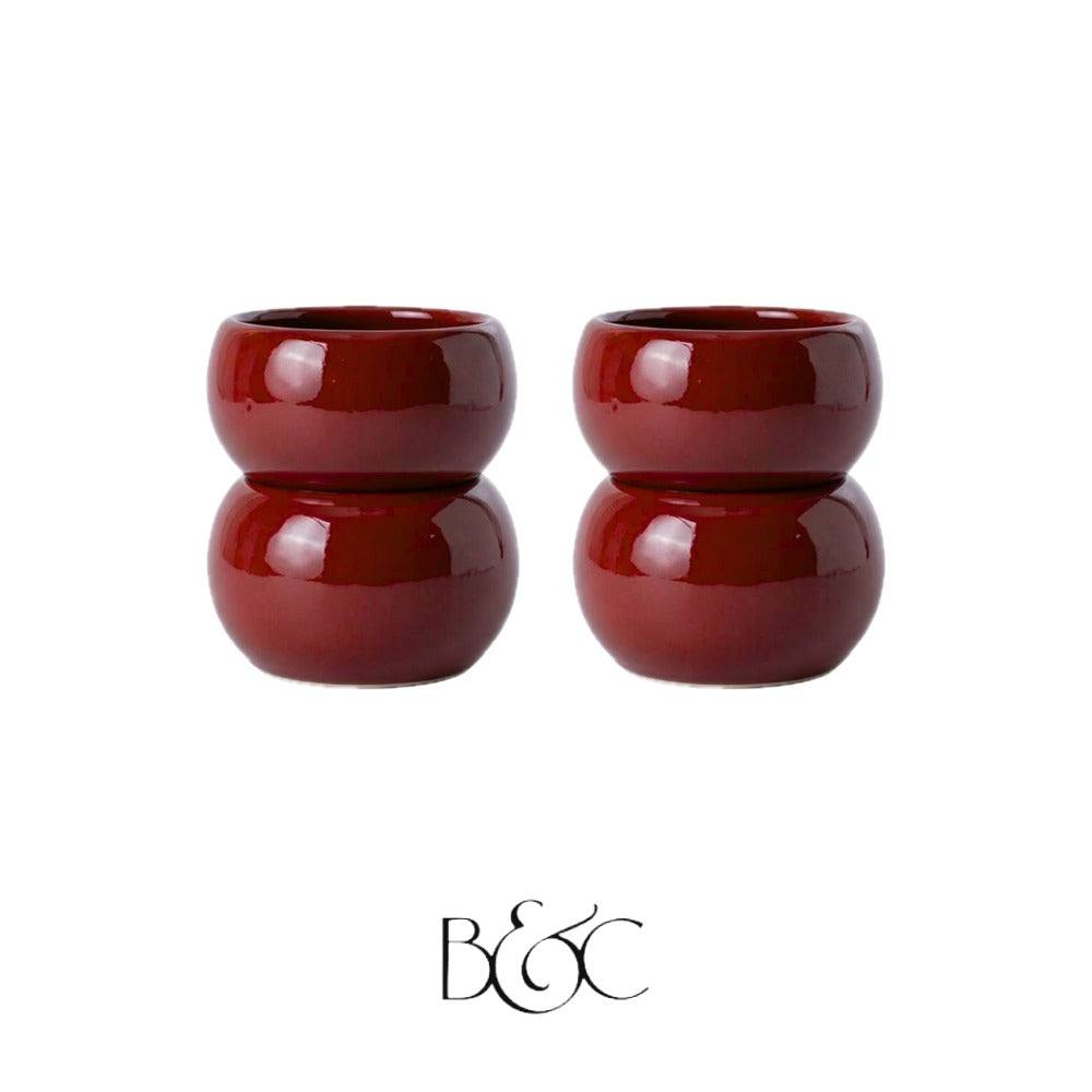 Duo de tasses à café Sfênj, Grenadine – BEŶT