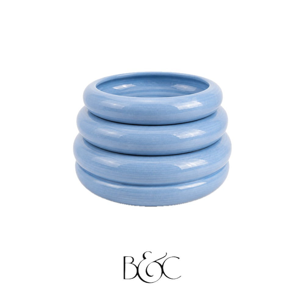 Trio de bols Sfênj empilés, Chefchaouen – BEŶT