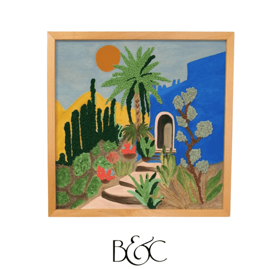 Tableau Oasis à majorelle