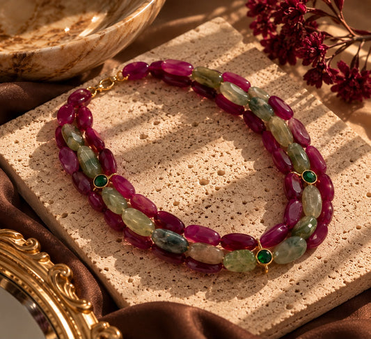 Multi rubis et emeraude